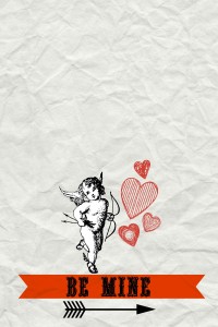 Cupid valentine printable for gift giving.