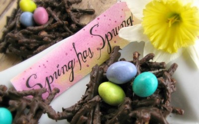 Spring Chocolate Nest Dessert