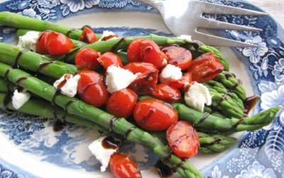 Asparagus with Balsamic Tomato Sauce