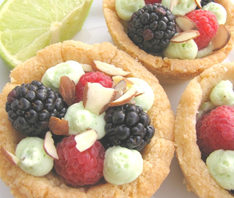 Berry Ambrosia Cookie Cups