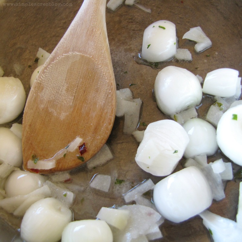 garlic onion lemon sautee