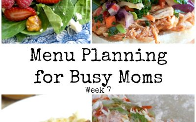 Menu Planning for Busy Moms Week 7