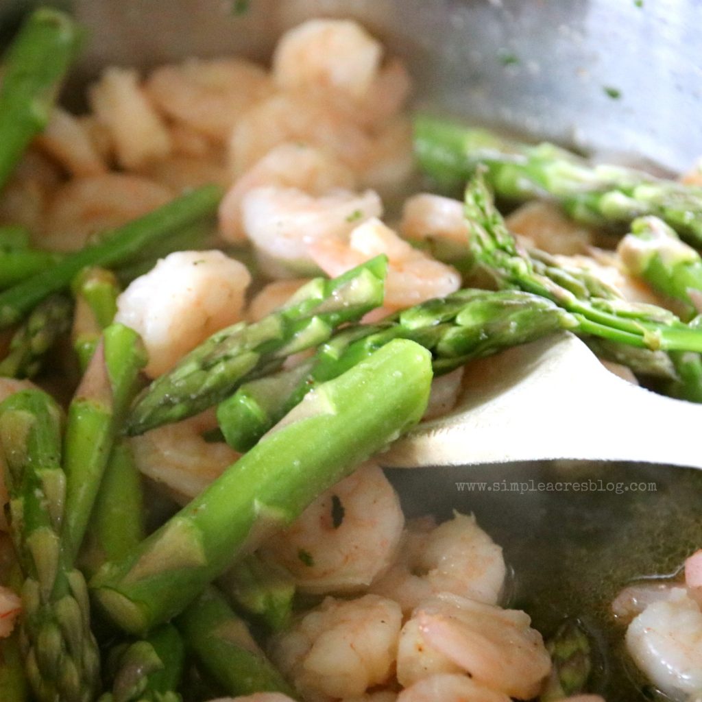 Shrimp and Asparagus Alfredo Pasta Simple Acres Blog