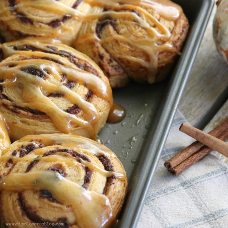 Immaculate Baking Cinnamon Rolls with Pumpkin Spice Icing Simple