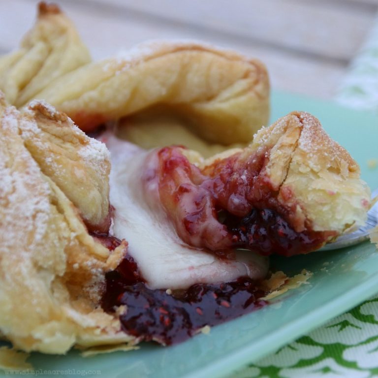 Raspberry and Brie Puff Pastry Simple Acres Blog