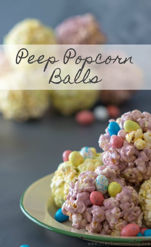 Peep Popcorn Balls Simple Acres Blog