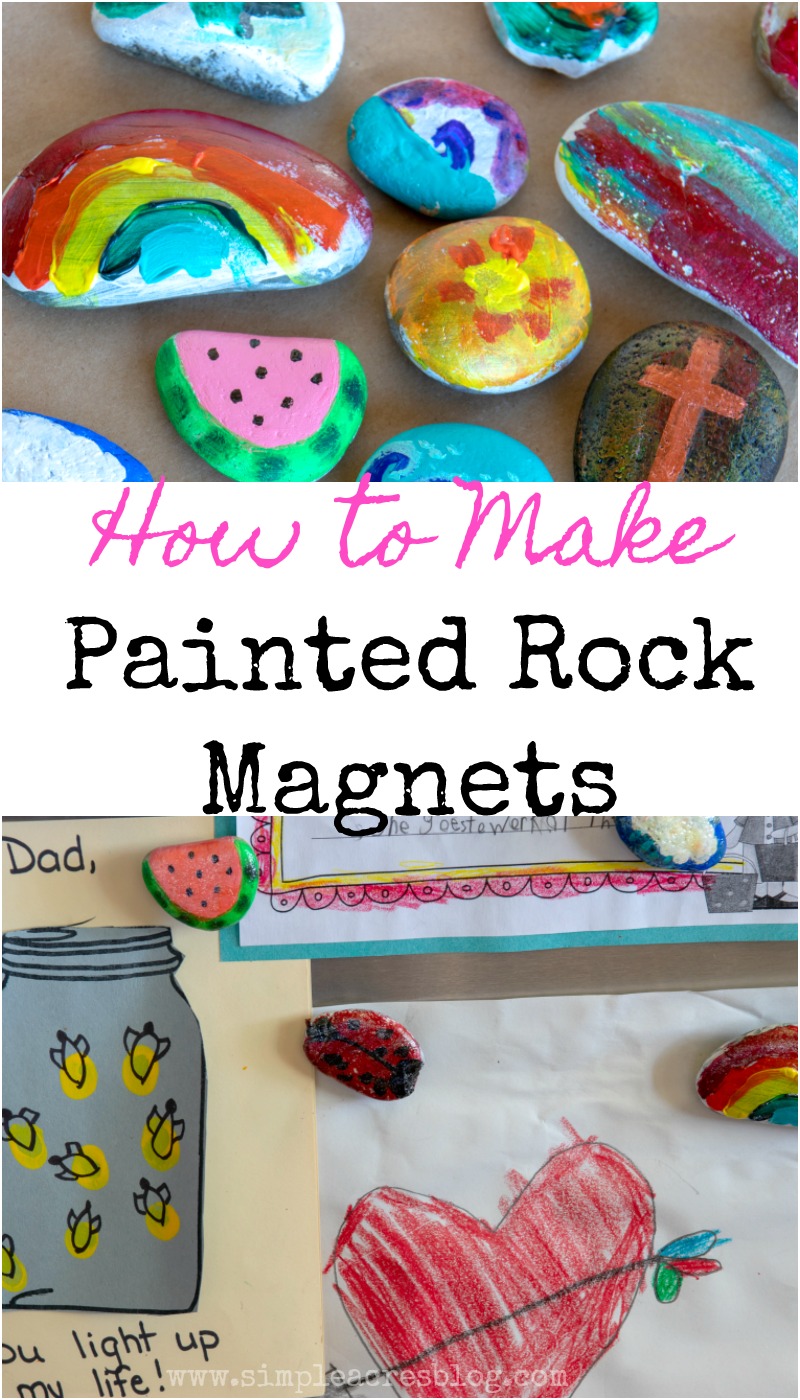 Turning Easy Painted Rocks into Picture Magnets – Sustain My Craft Habit