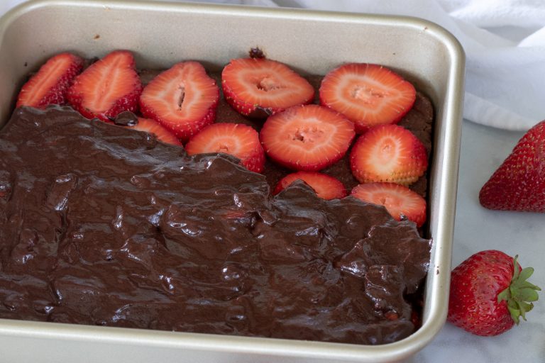 Chocolate and Strawberry Brownies - Simple Acres Blog