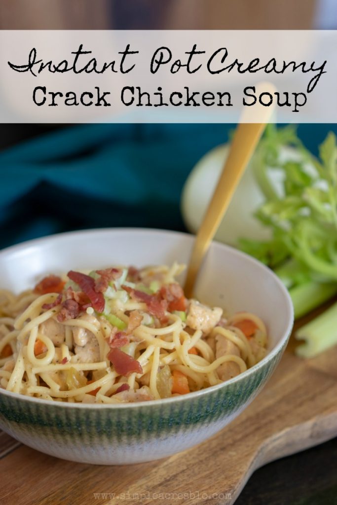 Instant Pot Creamy Crack Chicken Soup - Simple Acres Blog